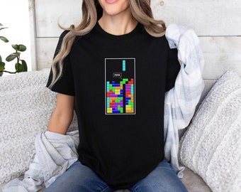 Tetris Frustration T-Shirt--Video Game Tee--Nerdy Tetris T-Shirt Funny Shirt