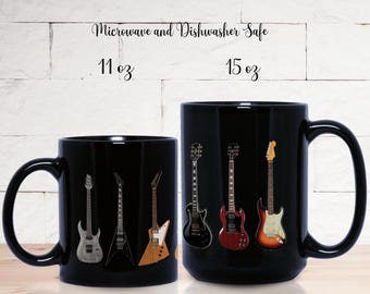 Guitar Mug, Guitar Gifts, Musician Mug, Music Teacher Gift, Guitar Gift Ideas, Guitar Player, Guitar Teacher Gift, Musician Gift, Guitar Mug