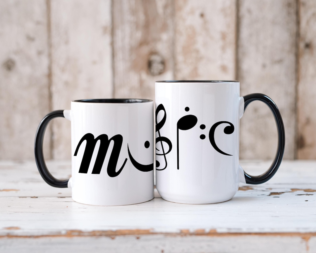 Musical Accent Coffee Mug - Perfect for Music Lovers, Gift for Musicians,  Decorative Tea Cup, Unique Band Favors, Music Themed Drinkware - Etsy