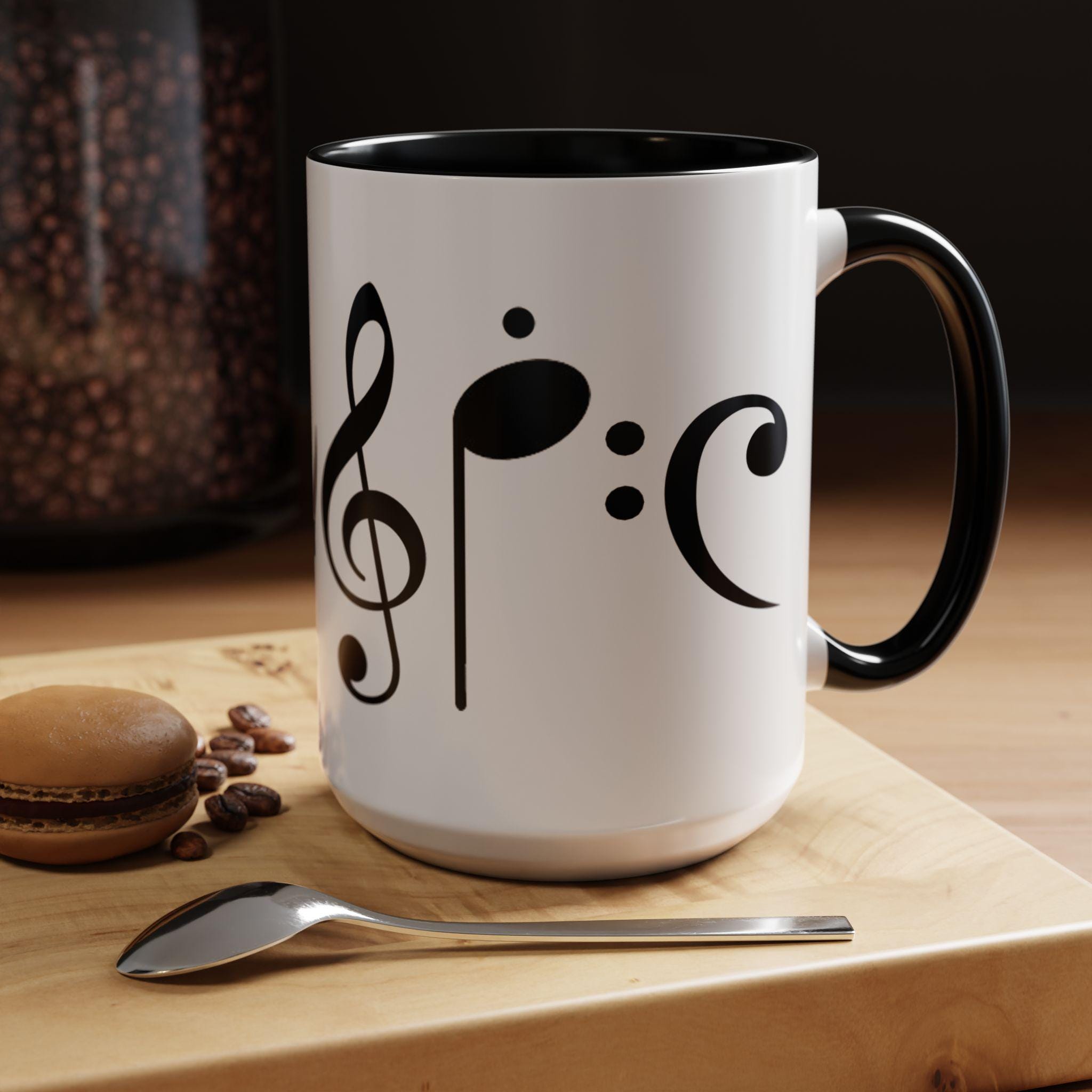 Musical Accent Coffee Mug - Perfect for Music Lovers, Gift for Musicians,  Decorative Tea Cup, Unique Band Favors, Music Themed Drinkware - Etsy