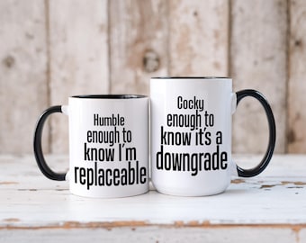 Funny Workplace Coffee Mug: Humble Employee, Retirement Gift