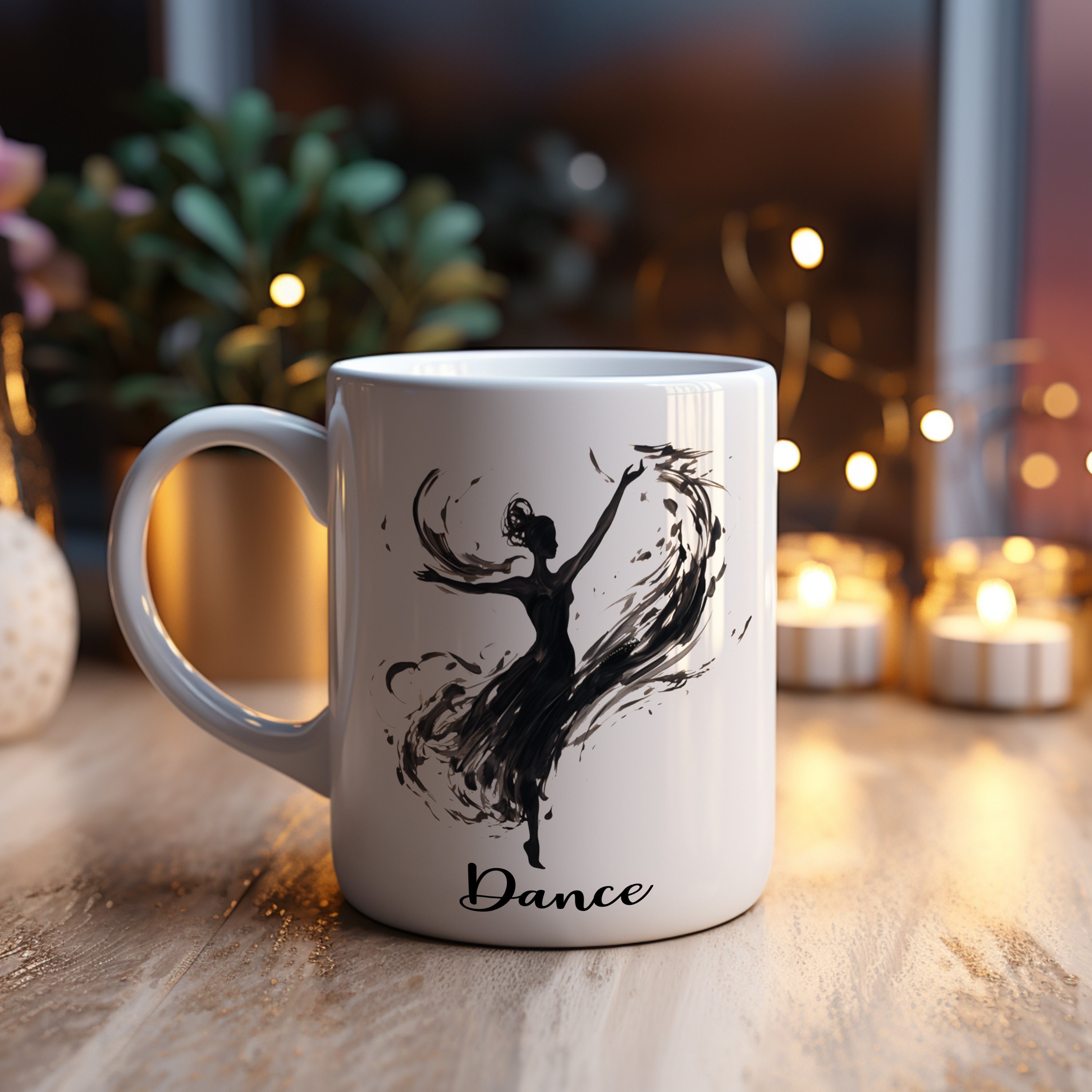 Dance Coffee Cup--11oz or 15 Oz White Ceramic Coffee Mug for Dancers - Etsy