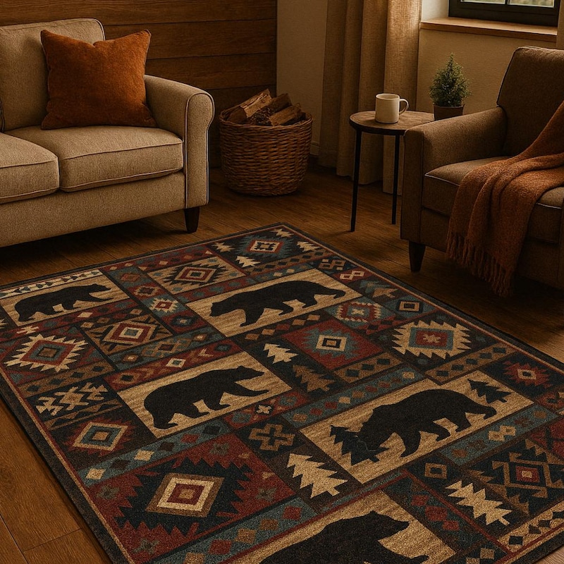 Bear Area Rug - Etsy