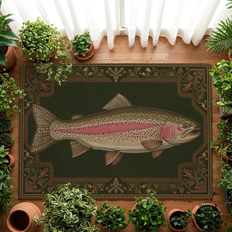 Fishing Cabin Outdoor Rug - Etsy