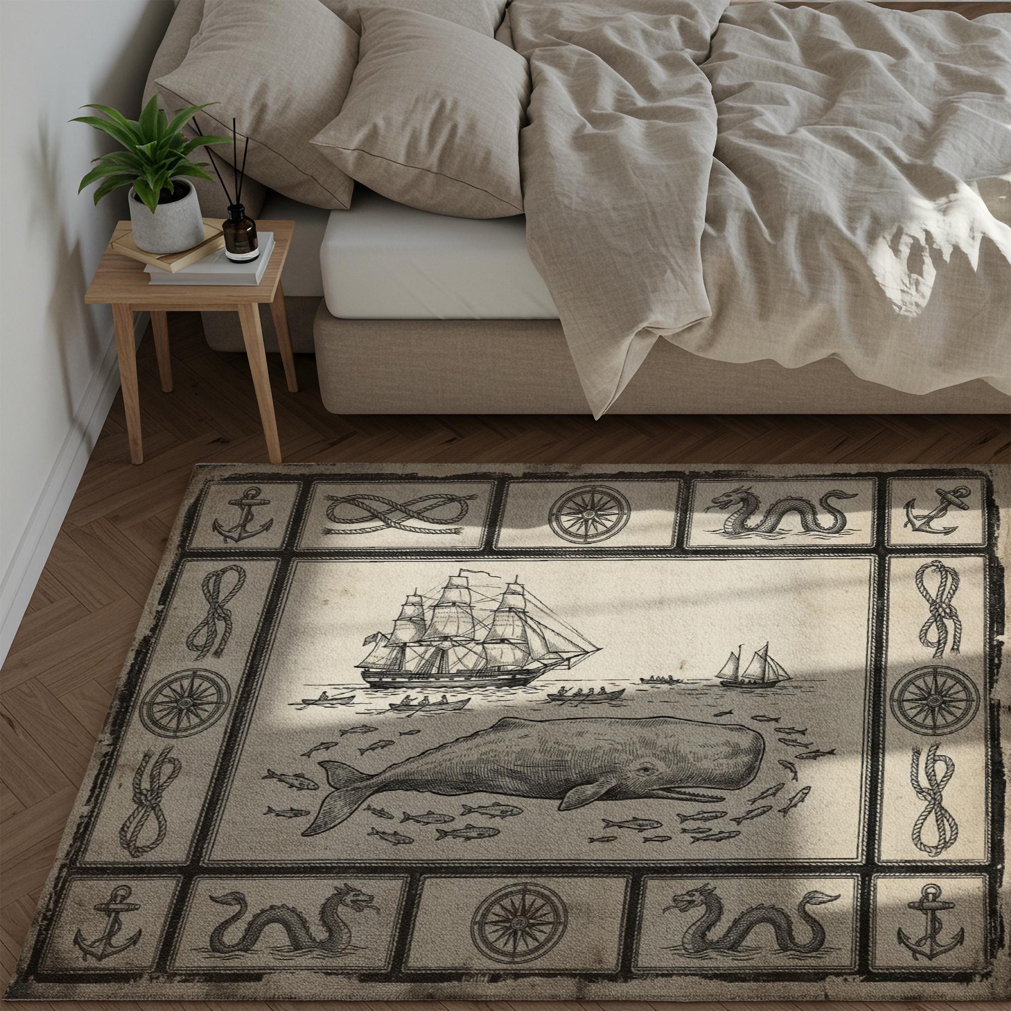 Whale Area Rug - Etsy