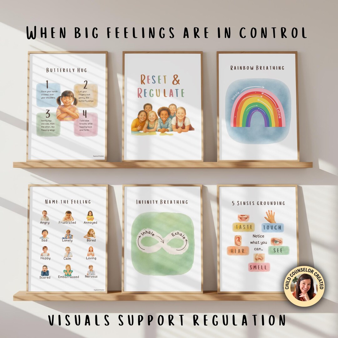 Calm Corner Kit for Kids, Emotional Regulation Printables, Coping ...