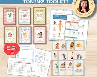 Calm Down Corner Printables, Kids Vagus Nerve Toning Toolkit, Nervous System Emotional Regulation Exercises, School Counselor Coping Skills