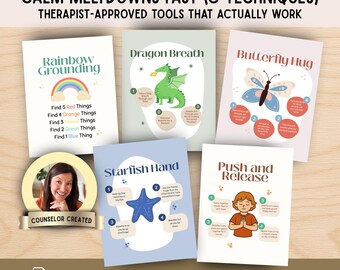 Calm Down Corner Kit for Kids | Meltdown & Anxiety Support | Printable Regulation Tools | Classroom, Home Calm Kit PDF