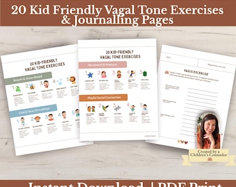Vagus Nerve Exercises for Kids: Calm Down Activities (Printable PDF)