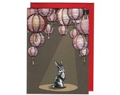 Items similar to Set of 8 Chinese New Year Cards Year of the Rabbit on Etsy