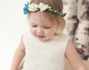 Flower girl dress  from wool and silk felted blessing dress, baby girl dress, Christening dress, Baptism dress