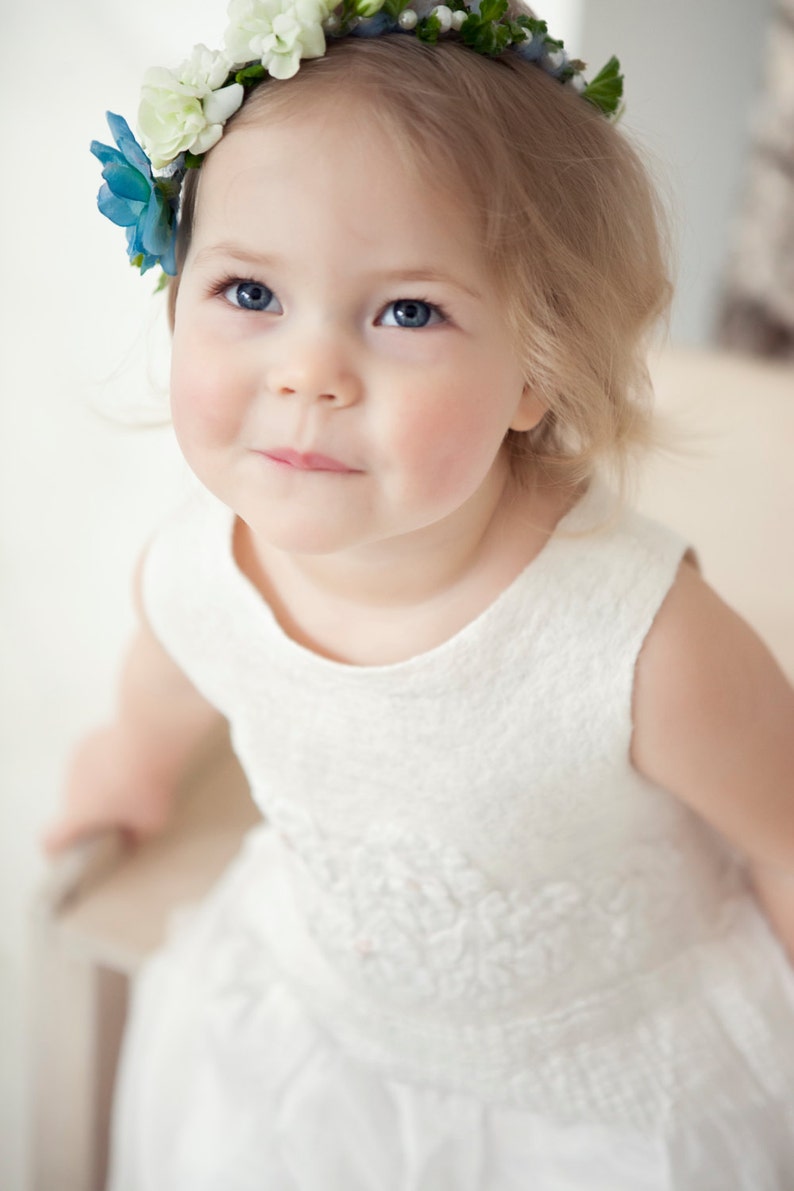baby girl dress white silk dress Flower girl dress blessing dress dress to ORDER Christening dress spring dress Baptism dress