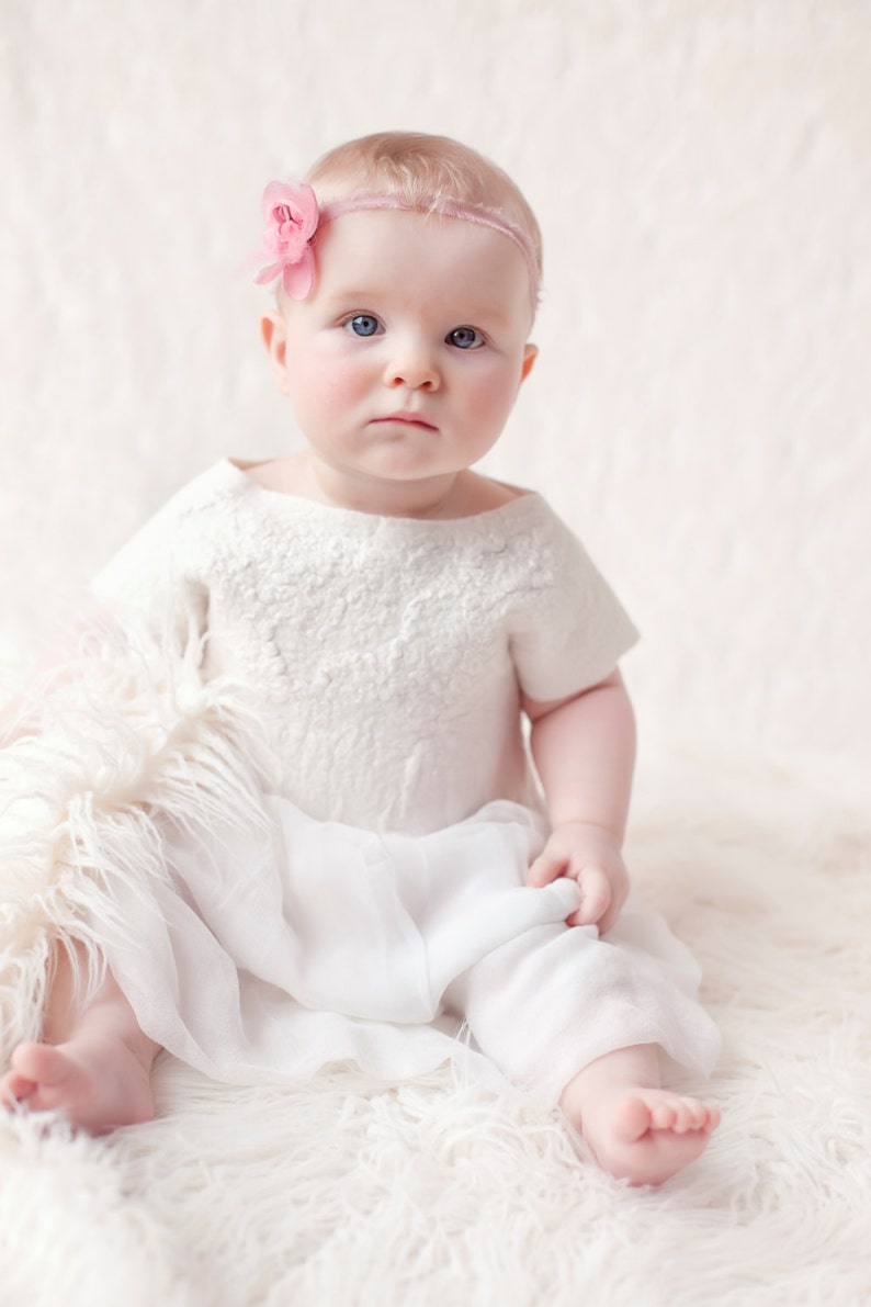 Baptism dress, baptism dress for baby girl, christening outfit, baby dress, Christening Dress-size 0m-9m image 5