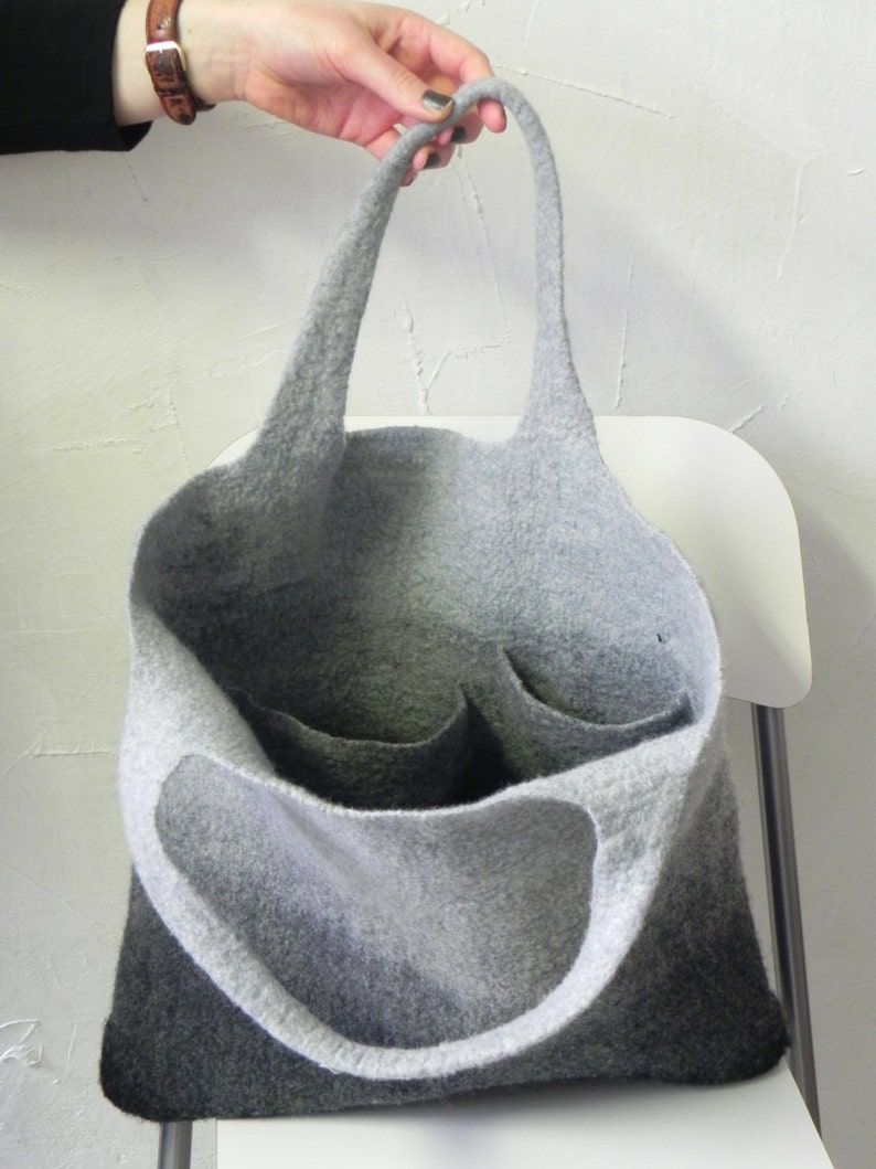 Eclipse Hand-Felted Wool Tote