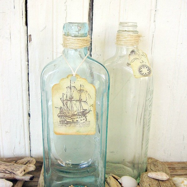 Antique Bottles-Vintage-Blue-Green-Swamp Root