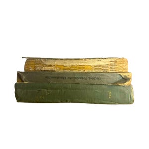 Ensemble de livres anciens | manuels scolaires vintage en détresse | Décoration de mariage | Cadeau déco pour la maison et le bureau