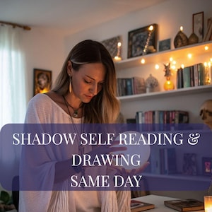 Auto-lecture et portrait de l'ombre - Découvrez les désirs, les peurs et les idées cachés - Lecture de cartes de tarot psychiques le même jour