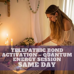 Activation du lien télépathique - Approfondissement de la connexion spirituelle, lecture d'énergie sans carte, rituel de renforcement du lien de l'âme