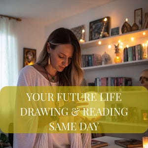 Leitura psíquica da sua vida futura | Insights sobre o futuro marido e o lar | Amor profundo, desenho do caminho da vida - Entrega no mesmo dia