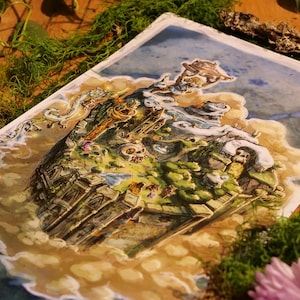 The Great Plateau - The Legend of Zelda: Breath of the Wild Diorama Illustration Poster - Hand Inked, Digitally Colored