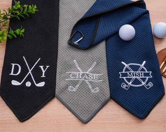 Personalized Golf Towel: Embroidered Microfiber Golf Gift