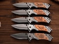 Personalized Pocket Knife, Engraved Wood Handle, Groomsmen Gift