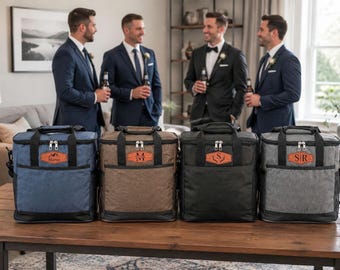 Personalized Groomsmen Cooler Bag: Custom Insulated Beer Lunch Bag, Groomsman Gift, Anniversary Gift