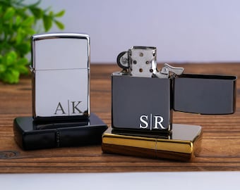 Encendedores grabados para padrinos de boda, encendedor personalizado con estuche, regalo para padrinos de boda, encendedor con monograma, propuesta de matrimonio, regalo para hombres, regalo de aniversario
