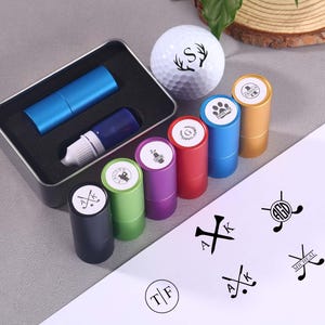 Personalized Golf Ball Stamp Box: Custom Logo Golf Gift