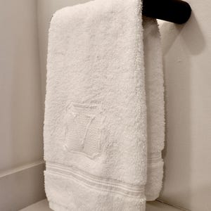 Personalized Initial Hand Towels with matching thread - Embroidered Towels for Wedding, Housewarming, or Host Gifts
