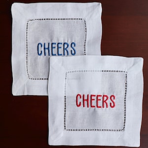 Custom Embroidered Cocktail Napkins