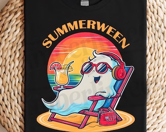 Summerween PNG: Horror Ice Cream Sublimation Design