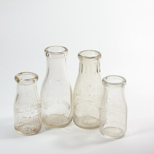 Vintage Milk Bottle Collection