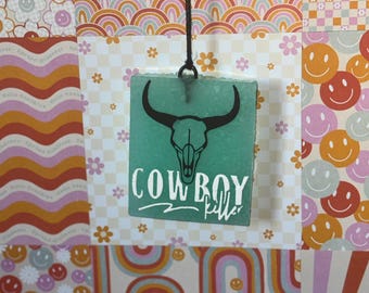 Cowboy Killer Car Freshie : Black Frost Scent