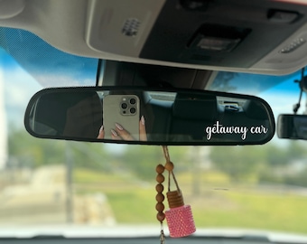 Getaway Car - Car Decal Sticker | Car Mirror Decal | Car Mirror Sticker | Rear View Mirror Decal | Rear View Mirror Sticker