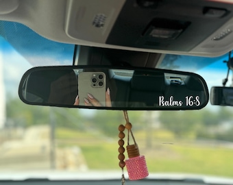 Psalms 16:8 Car Decal Sticker | Car Mirror Decal | Car Mirror Sticker | Rear View Mirror Decal | Rear View Mirror Sticker