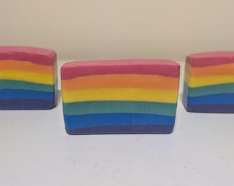 2SLGBTQIA+ Pride Artisan Soap Bars - Pride, Nonbinary and Trans Flags