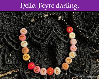 Rhysand ACOTAR Bracelet: Handmade Book Lover Gift