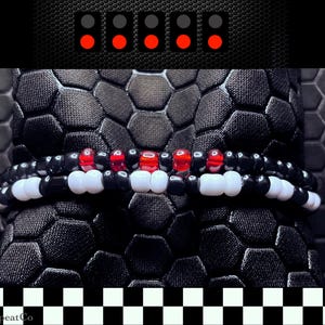 Formula 1 Bracelet Set — F1 Starting Lights & Checkered Flag Racing Jewelry, Motorsport Fan Gift