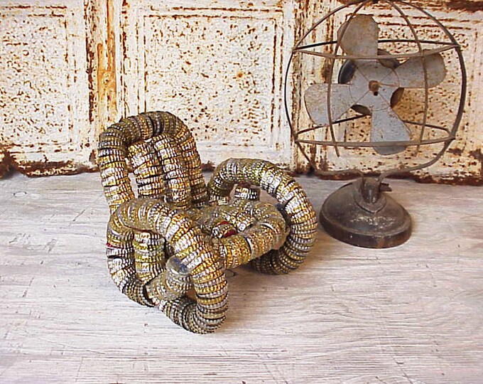 Folk Art Deco Rattan Style Bottle Cap Chair up Cycled Etsy