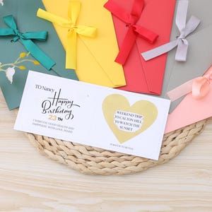 Personalised Scratch To Reveal Voucher,Surprise Birthday Scratch Card,Birthday Gift Surprise Card,Birthday Card For Any Age