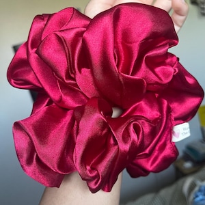 red scrunchies
