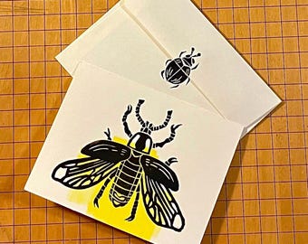 Firefly Printed Blank Card
