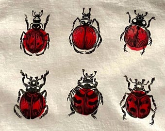 Red Ladybug Print T-shirt
