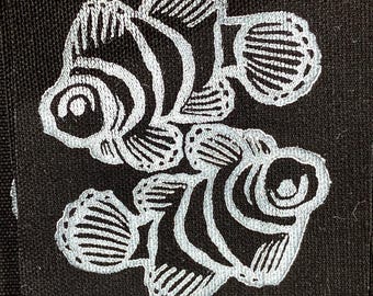 Linoprint Clownfish Patch