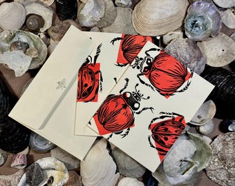 Blank Ladybug Greeting Card