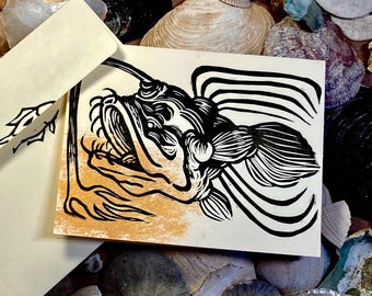 Angler Fish Blank Cards