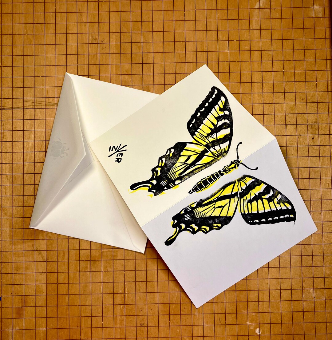 Swallowtail Butterfly Blank Cards - Etsy