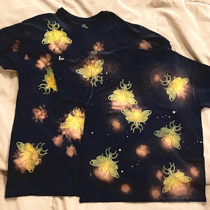 Bleach Painted and printed Firefly Shirt