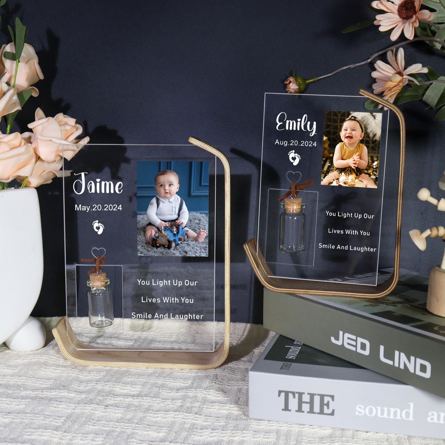 Personalized Baby Photo Frame,baby Photo Keepsake Gift for First Tooth ...